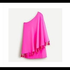 Hot pink one-shoulder cocktail dress (brand new with tags)